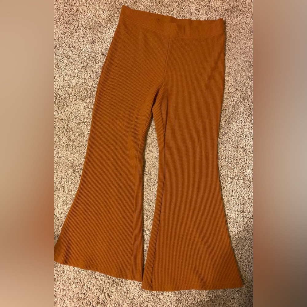 Aerie Women's Ribbed/Waffled Flare Pants